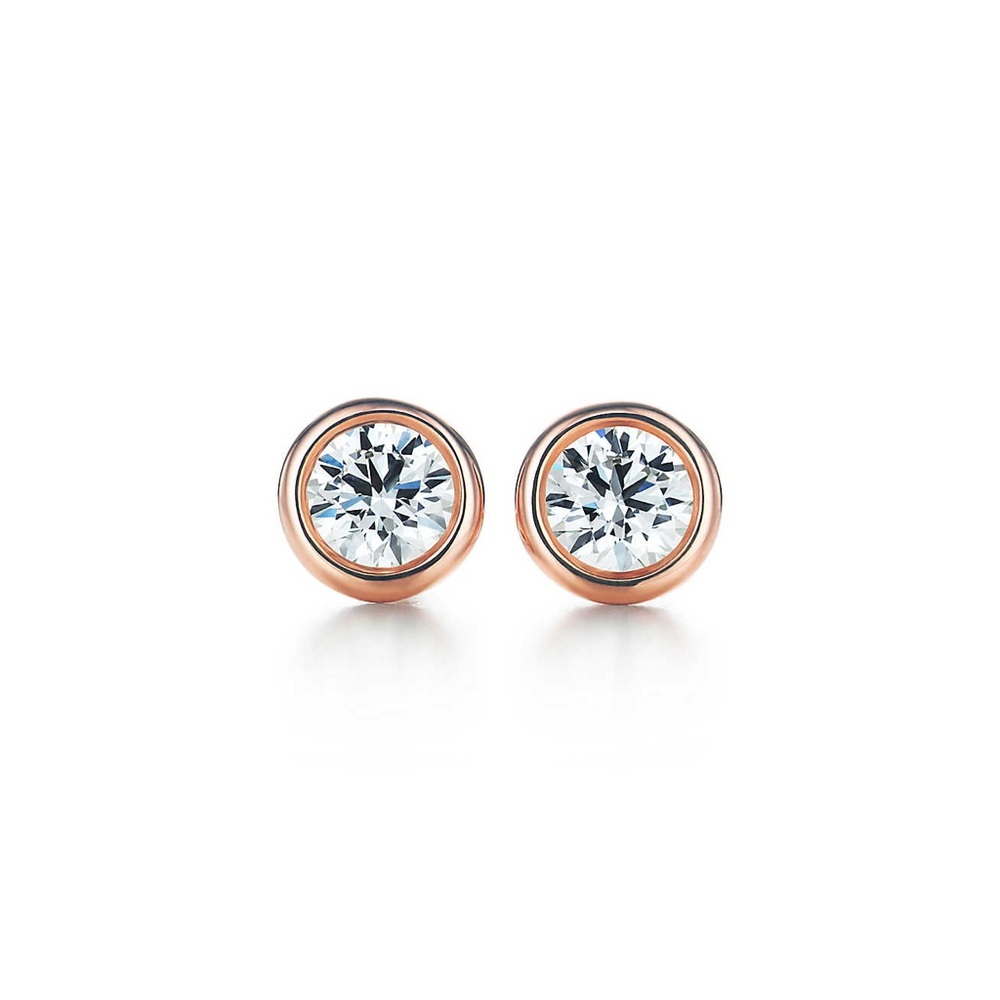 Tiffany & Co. Diamond and Rose Gold Earrings